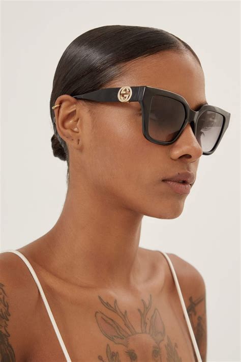 gucci asian fit black cat eye sunglasses|luxury designer sunglasses cat eye.